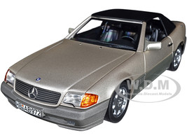 1989 Mercedes-Benz 500 SL Convertible Smoke Silver Metallic Gray Metallic 1/18 Diecast Model Car Norev 183719