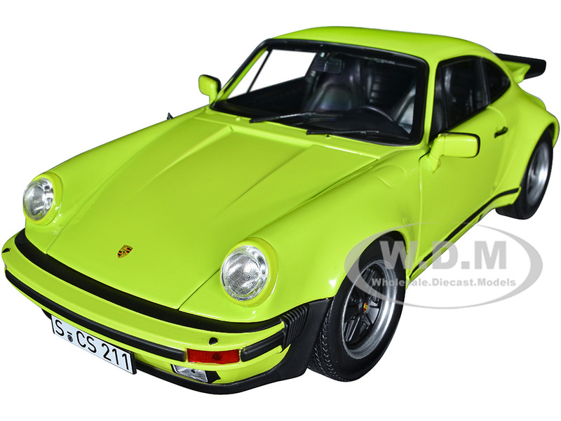 1976 Porsche 911 Turbo 3.0 Light Green 1/18 Diecast Model Car 