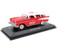1957 Chevrolet Nomad Coca-Cola Red White Top Red Interior 1/43 Diecast Model Car Motor City Classics 443027