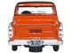 1957 Dodge D100 Sweptside Pickup Truck Omaha Orange Jewel Black 1/87 HO Scale Diecast Model Car Oxford Diecast 87DP57004