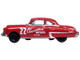 1949 Oldsmobile Rocket 88 Coupe #22 Overseas Motors Atlanta Red 1/87 HO Scale Diecast Model Car Oxford Diecast 87OR50004