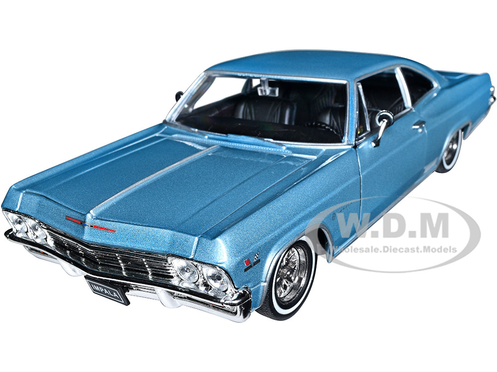1965 Chevrolet Impala SS 396 Lowrider Light Blue Metallic Low