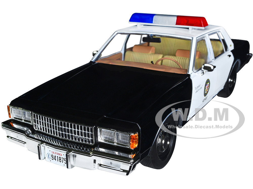 1986 Chevrolet Caprice Black and White LAPD Los Angeles Police Department  MacGyver 1985 1992 TV Series