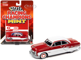 1950 Ford Coupe Red White Racing Champions Mint 2022 Release 2 Limited Edition 8548 pieces Worldwide 1/64 Diecast Model Car Racing Champions RC015-RCSP024
