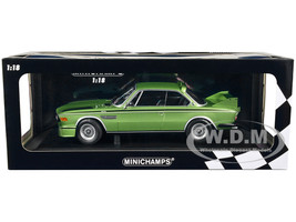 1973 BMW 3.0 CSL Green Metallic with Black Stripes Limited Edition 450 pieces Worldwide 1/18 Diecast Model Car Minichamps 155028132