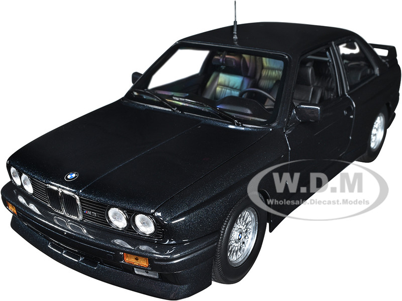 1989 BMW M3 Street EVO Dark Blue Metallic 1/18 Diecast Model Car Minichamps 180020308