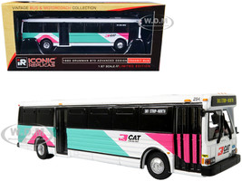 1980 Grumman 870 Advanced Design Transit Bus CAT Citizens Area Transit Las Vegas 301 Strip-North Vintage Bus & Motorcoach Collection 1/87 HO Diecast Model Iconic Replicas 87-0410