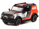 2021 Ford Bronco Ford Performance Ford Bronco R Prototype Tribute Edition Black Orange Graphics Roof Rack Hobby Exclusive Series 1/64 Diecast Model Car Greenlight 30349