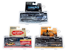 Hollywood Hitch & Tow Set 3 pieces Series 11 1/64 Diecast Model Cars Greenlight 31150-A-B-C