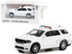 2022 Dodge Durango Pursuit Police Car White Light Bar Hot Pursuit Hobby Exclusive Series 1/64 Diecast Model Car Greenlight 43003