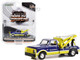 1967 Chevrolet C-30 Dually Wrecker Tow Truck Michelin Service Center Blue Yellow Dually Drivers Series 11 1/64 Diecast Model Car Greenlight 46110A
