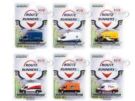 Route Runners Set 6 Vans Series 5 1/64 Diecast Model Cars Greenlight 53050