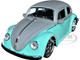 1959 Volkswagen Beetle Gray Light Blue Punch Buggy Series 1/24 Diecast Model Car Jada 34229