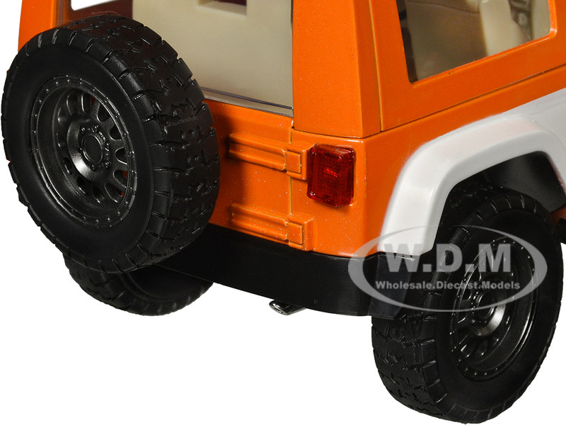 2007 Jeep Wrangler Orange Metallic and White and Orange M&M