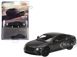 Bentley Continental GT Speed Anthracite Satin Gray Metallic Limited Edition 1800 pieces Worldwide 1/64 Diecast Model Car True Scale Miniatures MGT00442