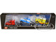 Mack R Sleeper Trio Set of 3 Truck Tractors in Red Blue and Yellow 1/64 Diecast Models DCP/First Gear 60-1250