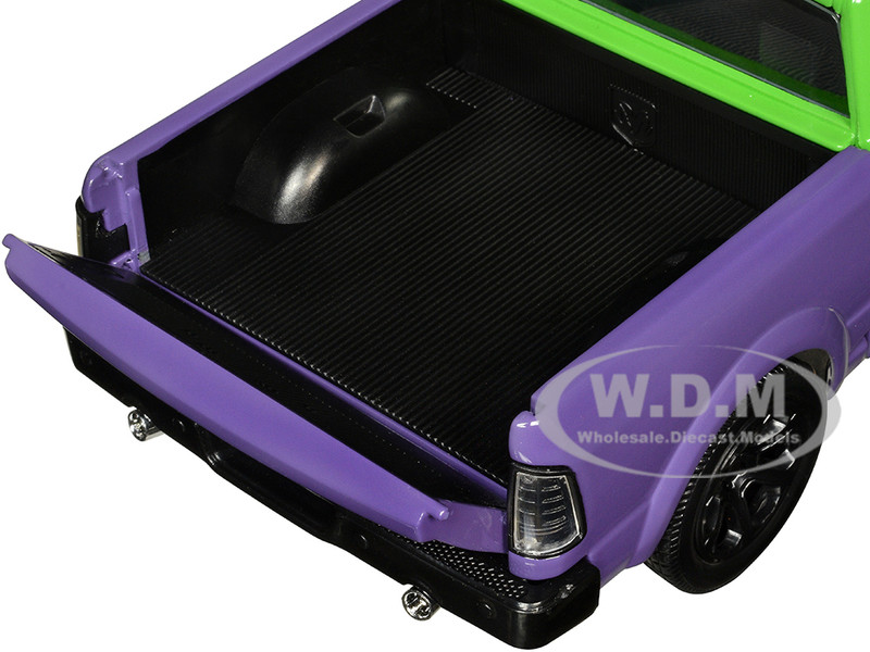 2014 RAM 1500 Pickup Truck Green Purple Hulk Diecast Figure