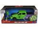 2014 RAM 1500 Pickup Truck Green Purple Hulk Diecast Figure Marvel Avengers Hollywood Rides Series 1/24 Diecast Model Car Jada 99726