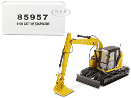 CAT Caterpillar 315 Track Type Hydraulic Excavator Yellow Operator High Line Series 1/50 Diecast Model Diecast Masters 85957