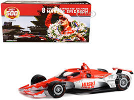 Dallara IndyCar #8 Marcus Ericsson Huski Chocolate Chip Ganassi Racing Champion Indianapolis 500 2022 1/18 Diecast Model Car Greenlight 11167
