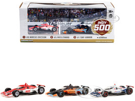 106th Indianapolis 500 2022 Podium Set 3 IndyCars 1/64 Diecast Model Cars Greenlight 11545