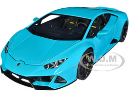 Lamborghini Huracan EVO Blu Glauco Blue 1/18 Model Car Autoart 79211