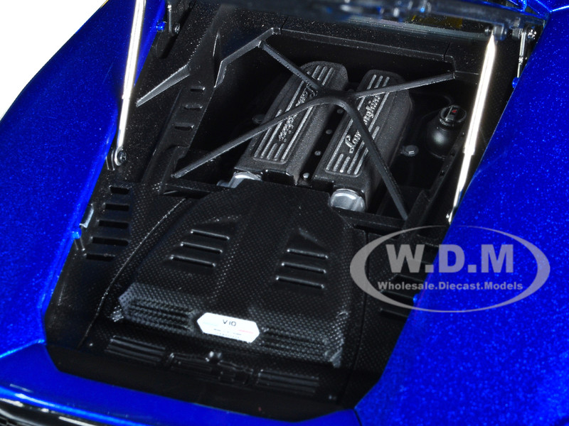 Lamborghini Huracan EVO Blu Nethuns Blue 1/18 Model Car