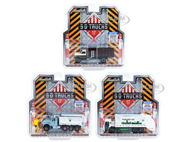 S.D. Trucks Set 3 pieces Series 17 1/64 Diecast Models Greenlight 45170-A-B-C