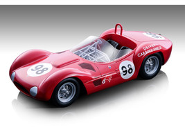 Maserati Birdcage Tipo 61 #98 Carroll Shelby Winner USAC Road Racing Championship Riverside 1960 Limited Edition to 90 pieces Worldwide 1/18 Model Car Tecnomodel TM18-276D