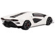 Lamborghini Countach LPI 800-4 Bianco Siderale White with Black Accents 1/18 Model Car Top Speed TS0438