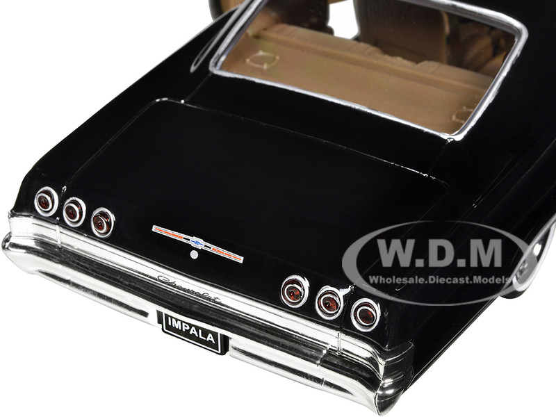 1965 CHEVROLET IMPALA SS 396 LOW RIDER BLACK 1/24 DIECAST MODEL