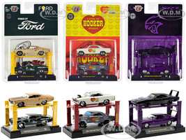Auto Lifts Set of 6 pieces Series 24 Limited Edition to 5000 pieces Worldwide 1/64 Diecast Model Cars M2 Machines 33000-24
