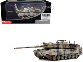 German Kampfpanzer Leopard 2A6 Main Battle Tank Mixed European Camouflage 1/72 Diecast Model Panzerkampf 12173PC