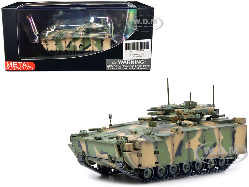 Russian Object 695 Kurganets 25 Infantry Fighting Vehicle with Four Kornet EM Guided Missiles Camouflage 1/72 Diecast Model Panzerkampf 12205PB
