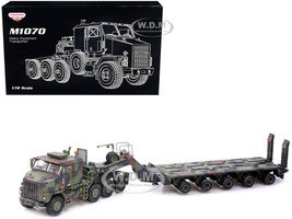 M1070 Heavy Equipment Transporter Army Camouflage Armor Premium Series 1/72 Diecast Model Panzerkampf 12206PA