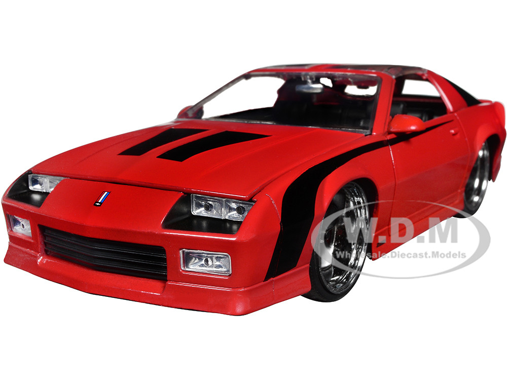 1985 Chevrolet Camaro Red with Black Stripes Bigtime Muscle