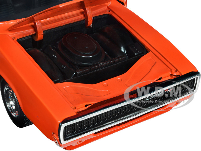1968 Dodge Charger R/T SRT Orange with White Stripes and Graphics