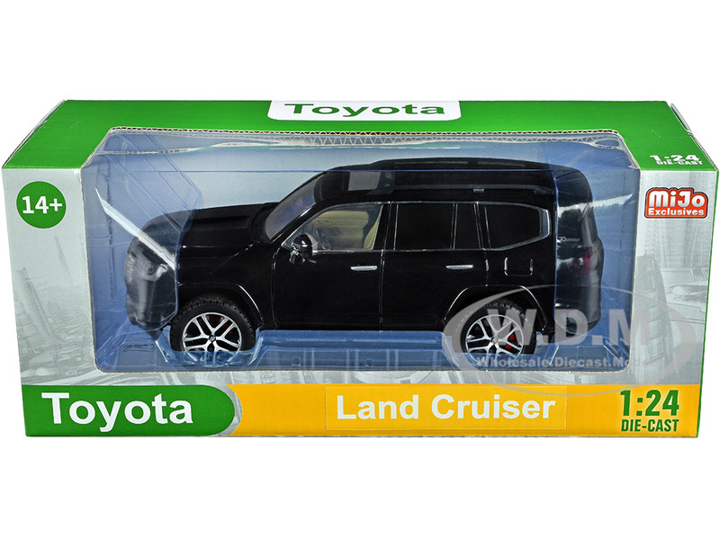 Toyota Land Cruiser Black Metallic 1/24 Diecast Model Car