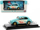 1952 Volkswagen Beetle Deluxe Model Light Blue and Wimbledon White Maui & Sons Limited Edition to 3850 pieces Worldwide 1/24 Diecast Model Car M2 Machines 40300-101A