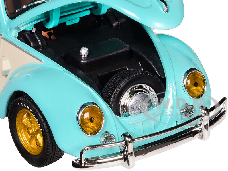 1952 Volkswagen Beetle Deluxe Model Light Blue and Wimbledon