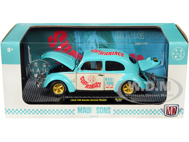 1952 Volkswagen Beetle Deluxe Model Light Blue and Wimbledon