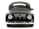 1959 Volkswagen Beetle Punch Buggy Black and White and Boxing Gloves Accessory Punch Buggy Series 1/32 Diecast Model Car Jada 34233