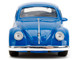 1959 Volkswagen Beetle Spirit3 Racing Blue and Black and Boxing Gloves Accessory Punch Buggy Series 1/32 Diecast Model Car Jada JA34234