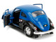 1959 Volkswagen Beetle Spirit3 Racing Blue and Black and Boxing Gloves Accessory Punch Buggy Series 1/32 Diecast Model Car Jada JA34234