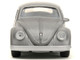 1959 Volkswagen Beetle Gray Metallic with Silver Flames and Boxing Gloves Accessory Punch Buggy Series 1/32 Diecast Model Car Jada JA34235