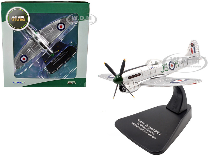 Hawker Tempest MK V Fighter Plane SN330 No 3 Squadron RAF Wunstorf Germany 1946 Oxford Aviation Series 1/72 Diecast Model Airplane Oxford Diecast AC103