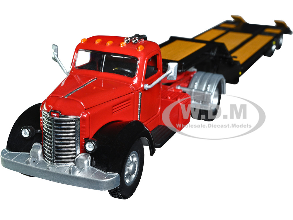 Red store diecast truck