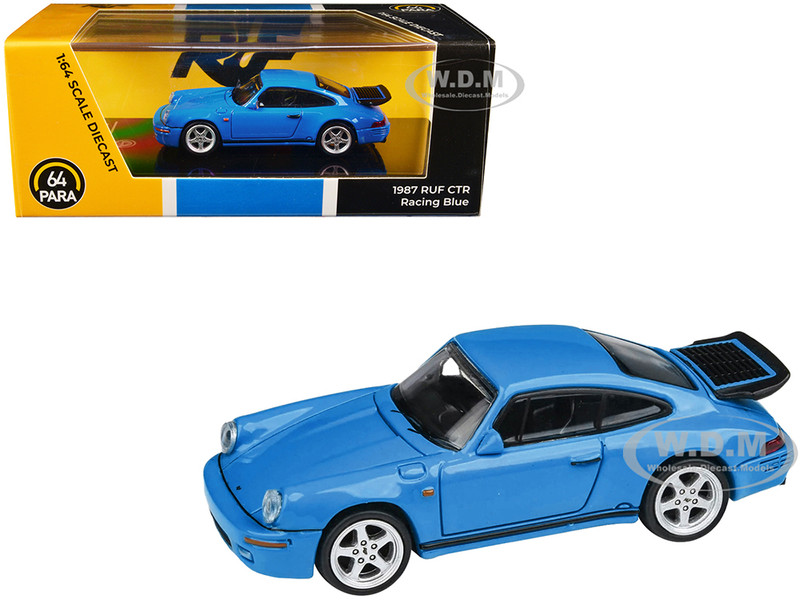 1987 RUF CTR Racing Blue 1/64 Diecast Model Car Paragon Models PA-55297