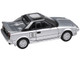 1985 Toyota MR2 MK1 Super Silver Metallic with Sunroof 1/64 Diecast Model Car Paragon Models PA-55363