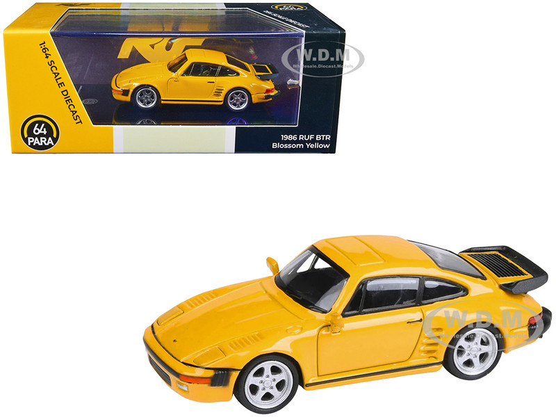 1986 RUF BTR Blossom Yellow 1/64 Diecast Model Car Paragon Models PA-55541